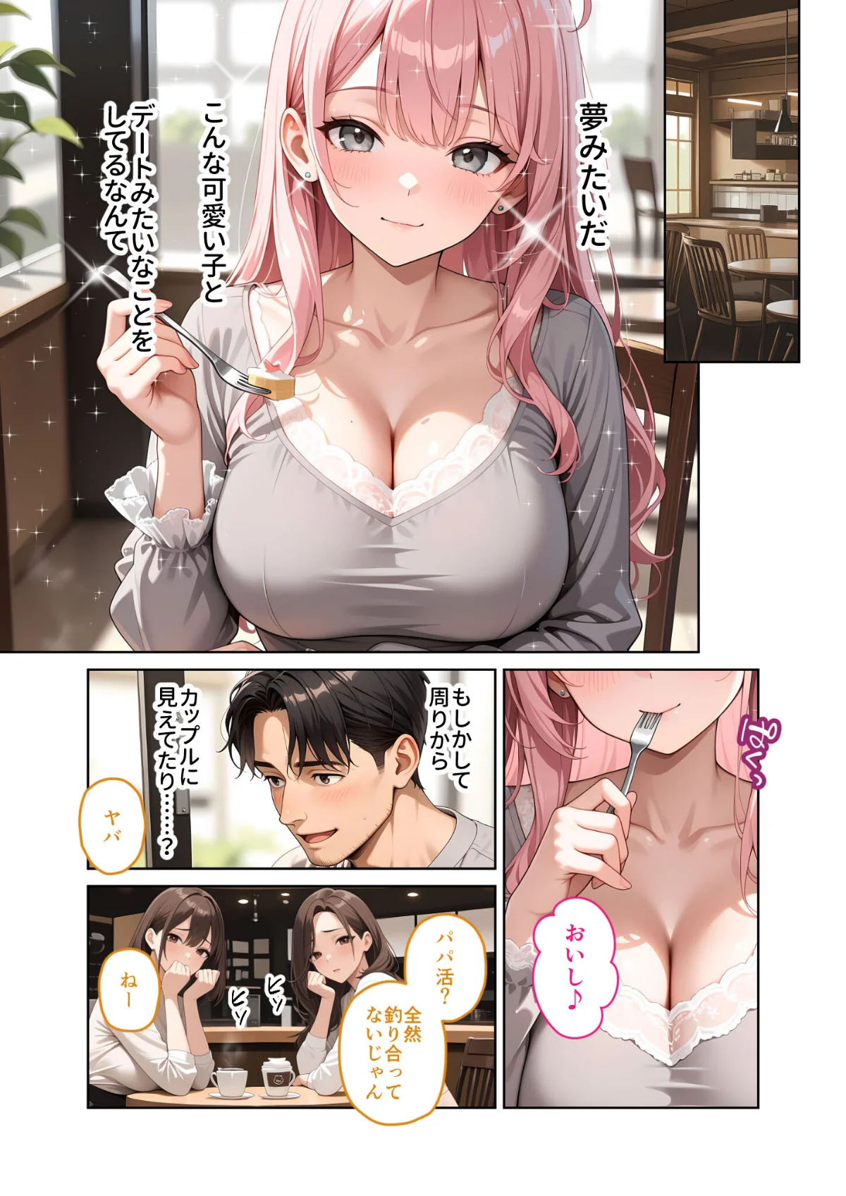 お客様はおっぱいです。 モザイク版 無料試し読み8ページ目（ラビットフット）