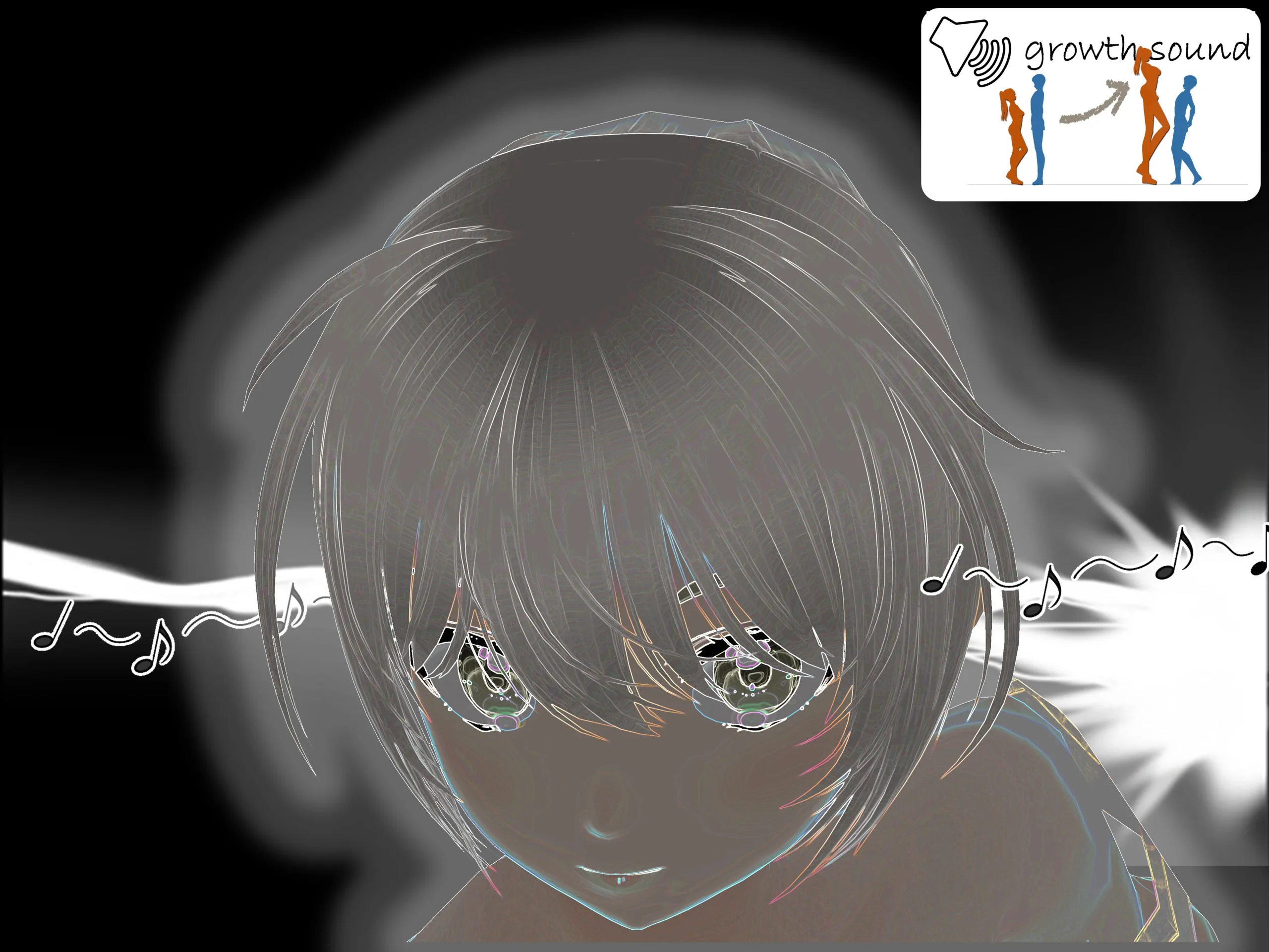 同人エロ漫画 女子だけデカく 男子を追い抜く 成長音〜測定バー編〜 サンプル10ページ目