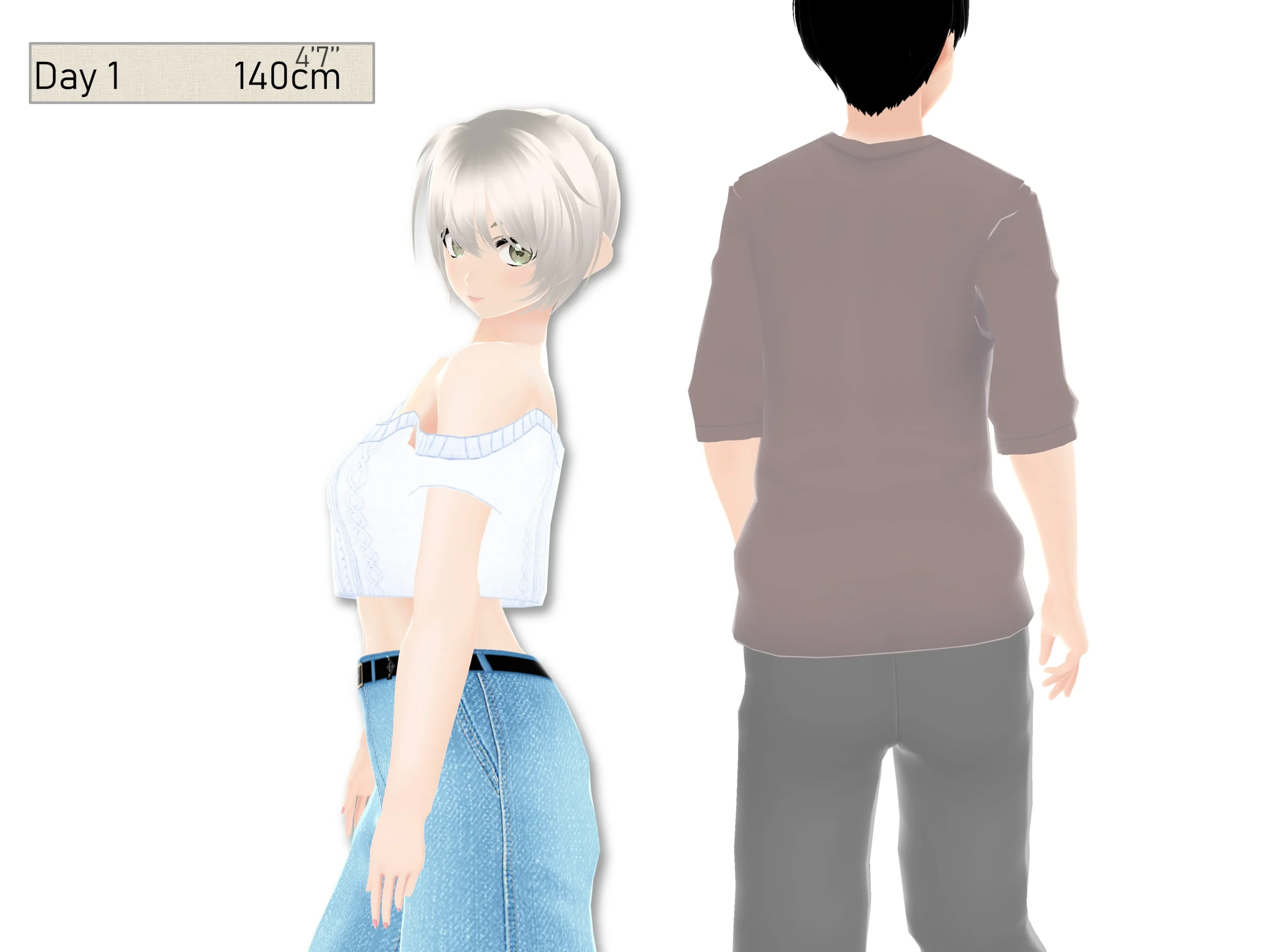 女子だけデカく 男子を追い抜く 成長音〜測定バー編〜 スレンダー・その他フェチ・ファンタジー サンプル12ページ目(女子成長クラブ)