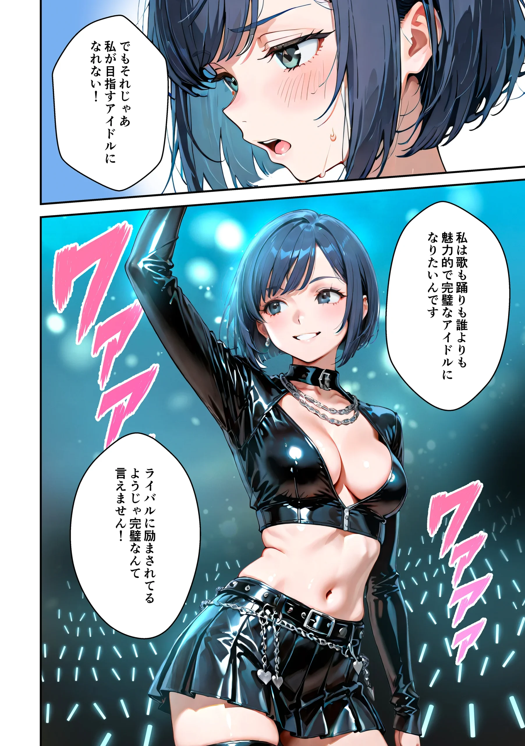 アイドルの卵 -アイドルの卵達がオーディション中に敏腕プロデューサーからセックスで指導を受ける話- 3P・4P・アイドル・おもちゃ サンプル13ページ目(うさぎアトリエ)