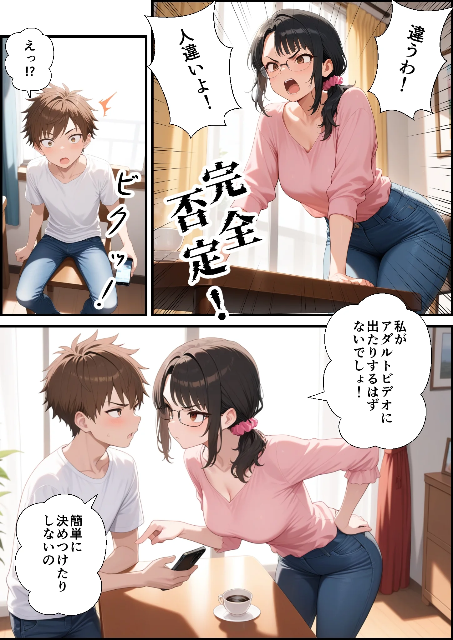 妻が息子の友達とやっちまった件 NTR・寝取られ・クンニ・フェラ サンプル9ページ目(鮫島猛)