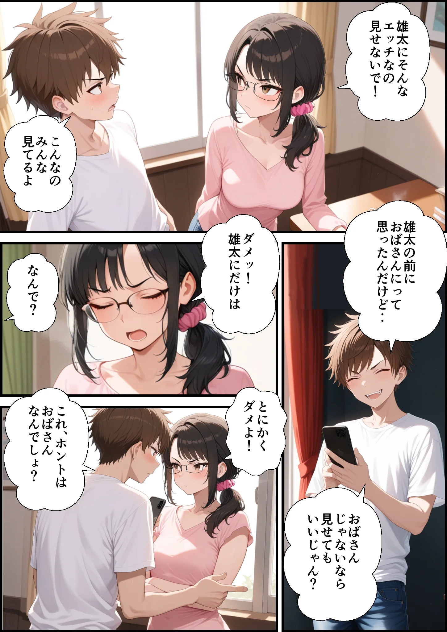 同人エロ漫画 妻が息子の友達とやっちまった件 サンプル18ページ目