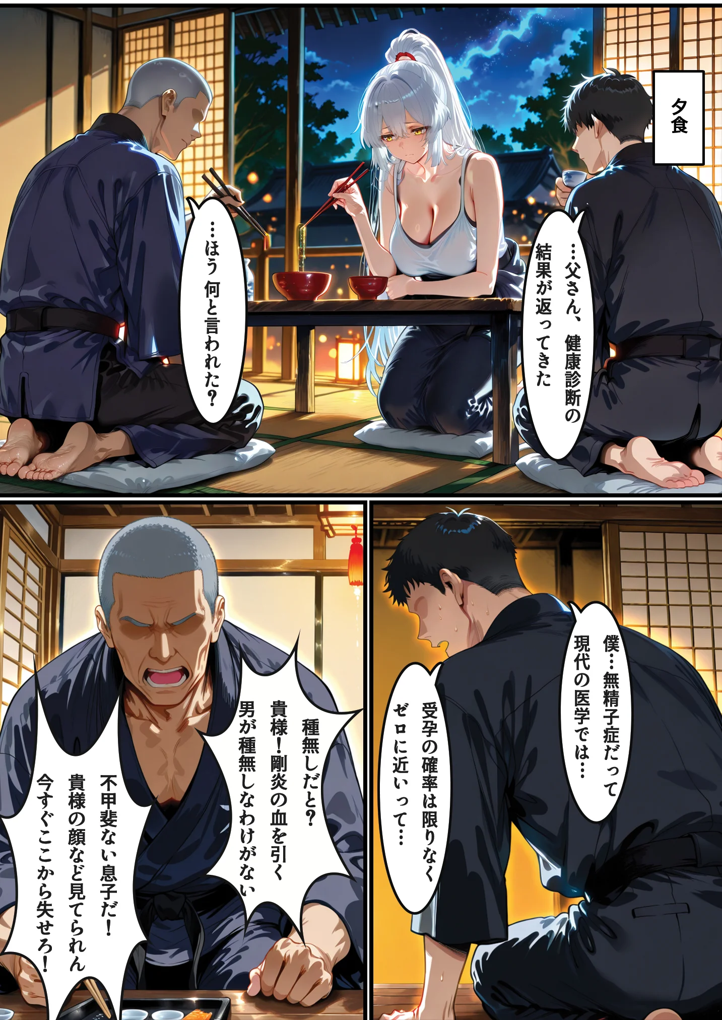 同人エロ漫画 【家系侵蝕】特濃種付けに堕ちた道場人妻 サンプル7ページ目