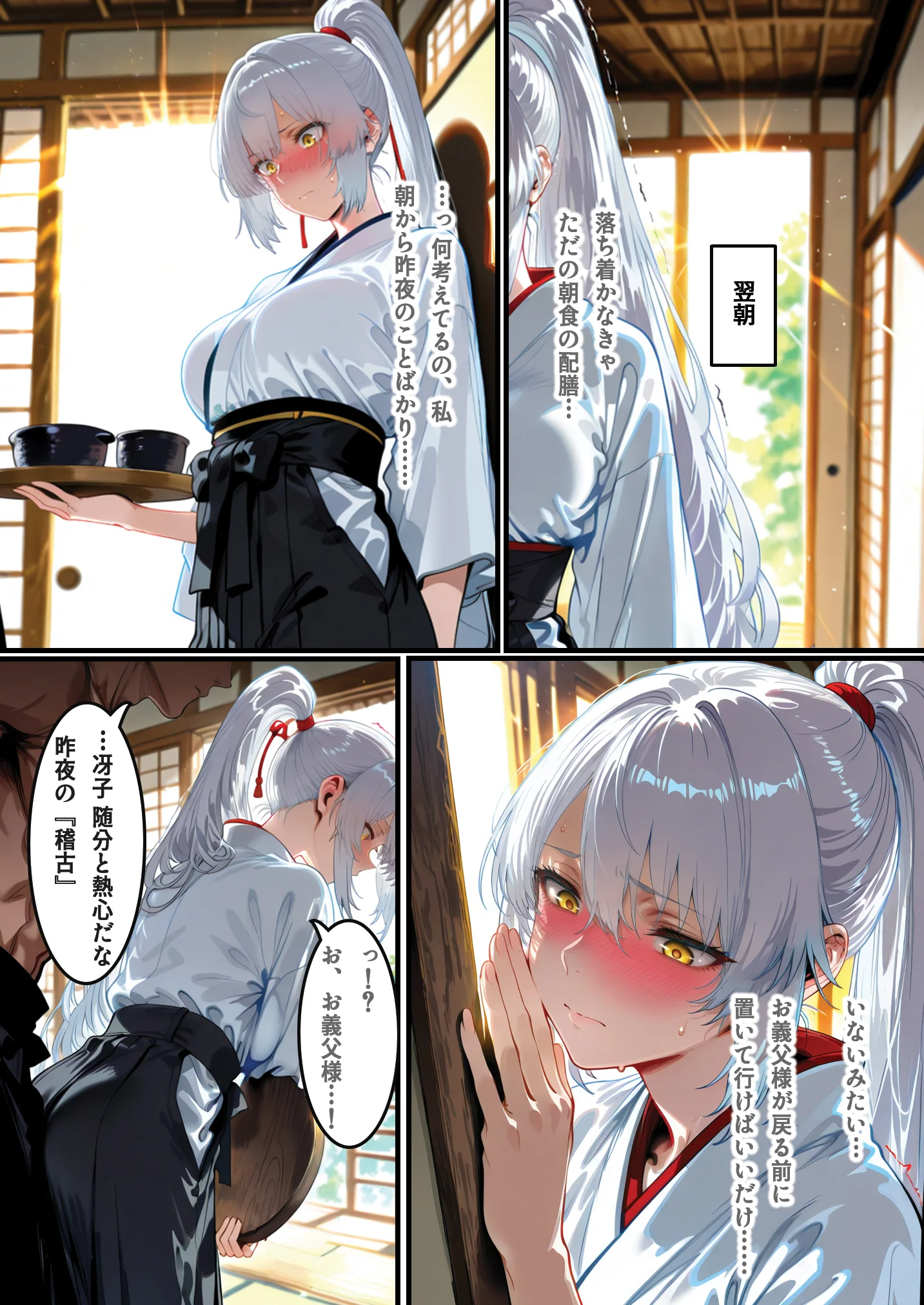 同人エロ漫画 【家系侵蝕】特濃種付けに堕ちた道場人妻 サンプル21ページ目