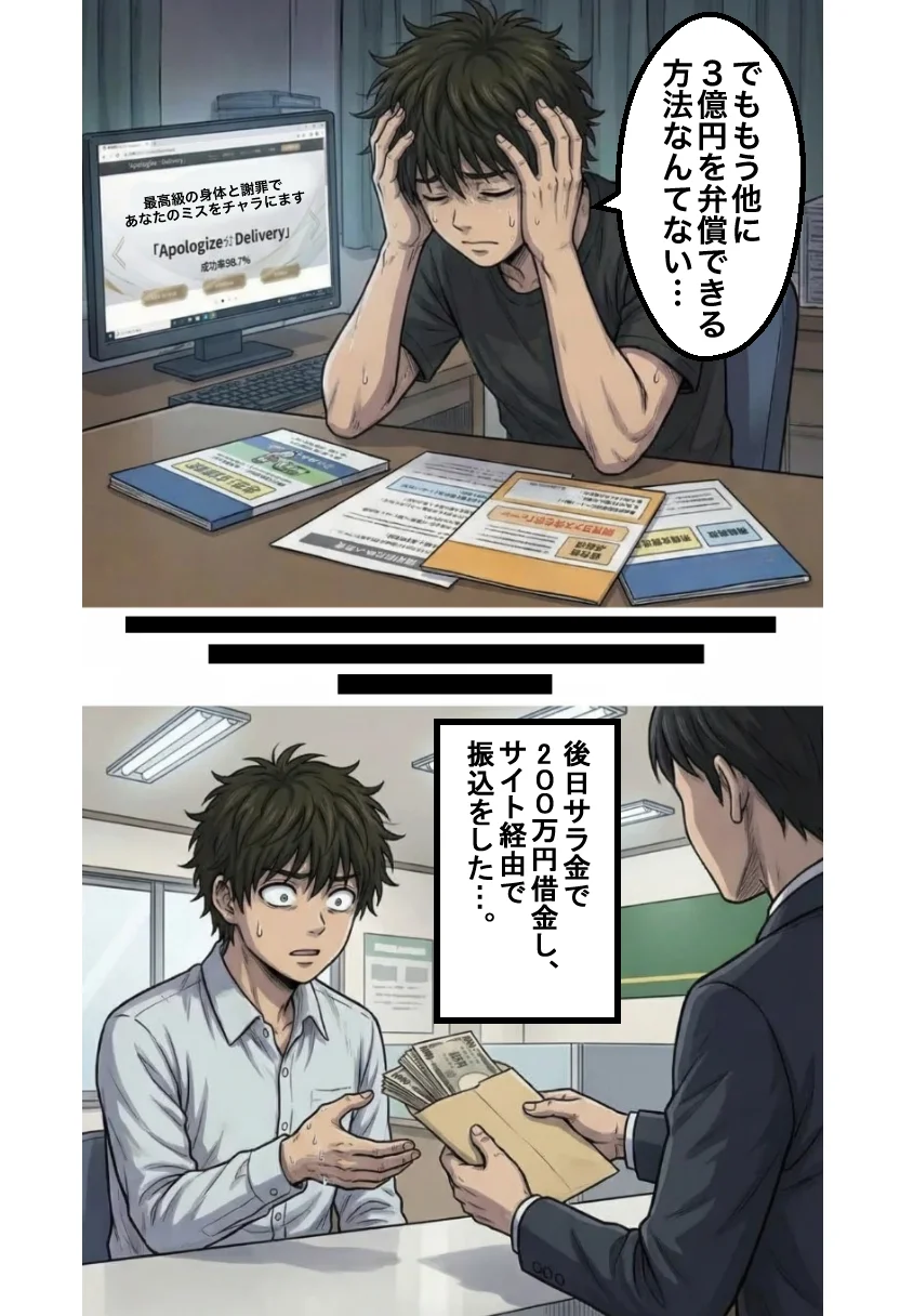 謝罪代行風俗店〜あなたのミスを体で謝罪代行します〜【漫画93P】 3P・4P・アナル・イラマチオ サンプル6ページ目(オリジナル漫画)