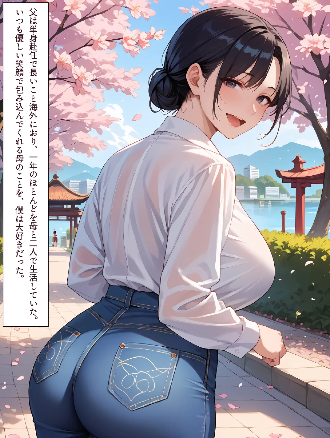 母と露天風呂付き客室のある温泉宿に行った話 1＋2お得セット「母さんとイチャラブ子作り孕ませ生活」 お母さん・パイズリ・フェラ サンプル23ページ目(影愛産業)