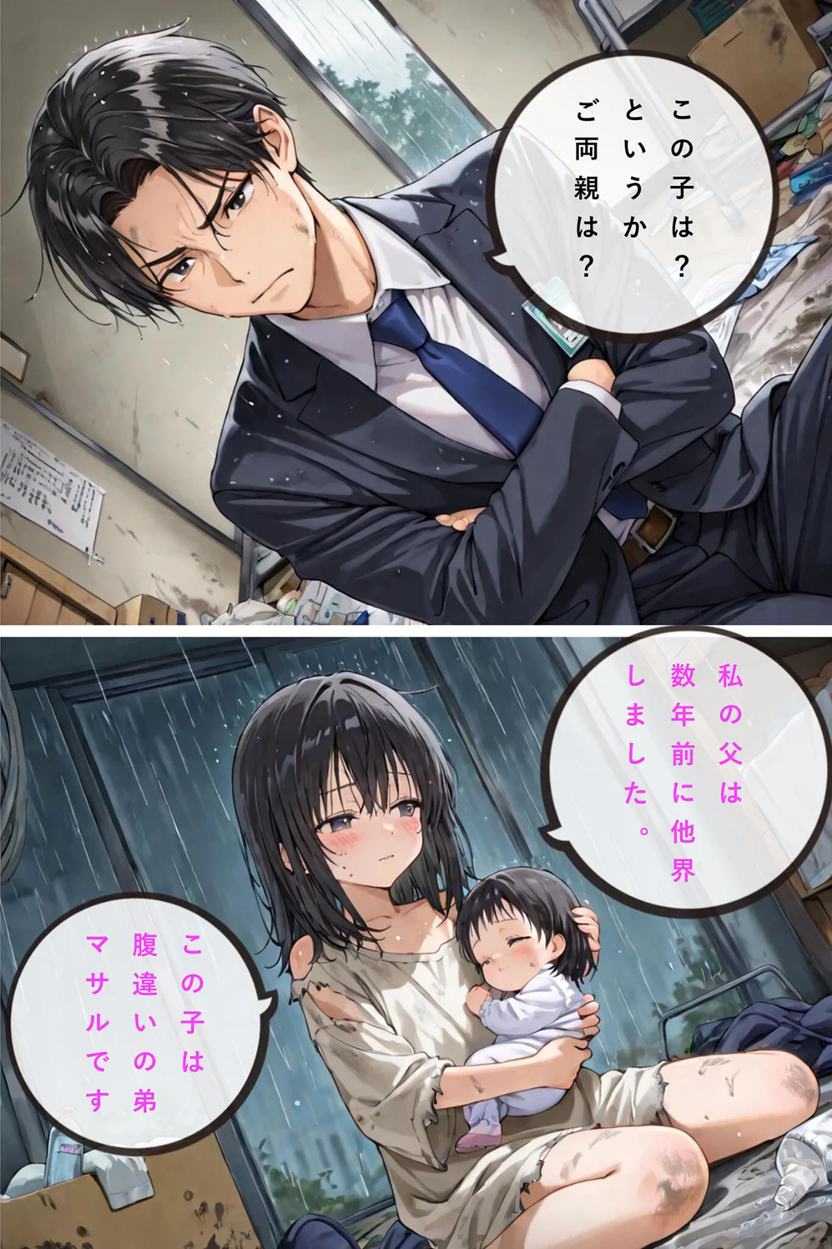 レ○プされていた少女を保護したら花嫁になった話 モザイク版 無料試し読み7ページ目（hentaiedge / あいラビ）