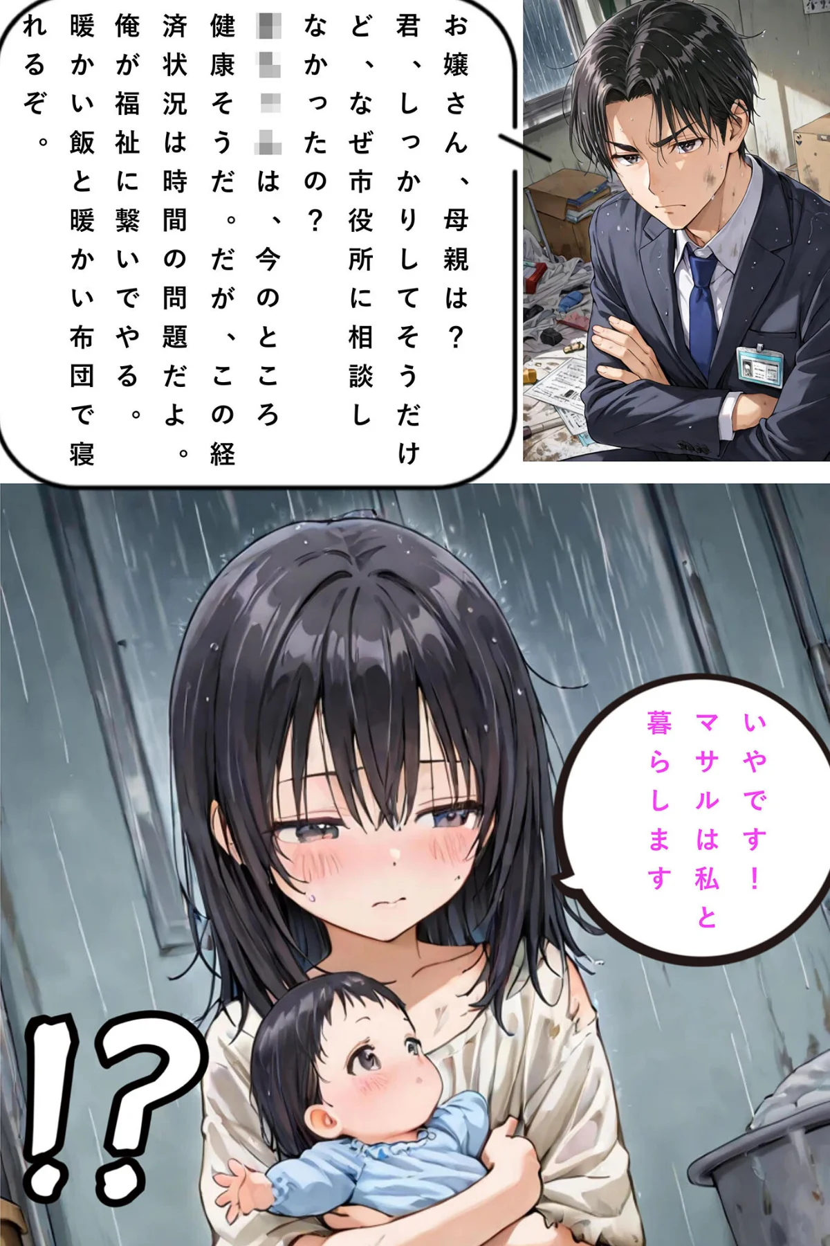 レ○プされていた少女を保護したら花嫁になった話 モザイク版 無料試し読み8ページ目（hentaiedge / あいラビ）