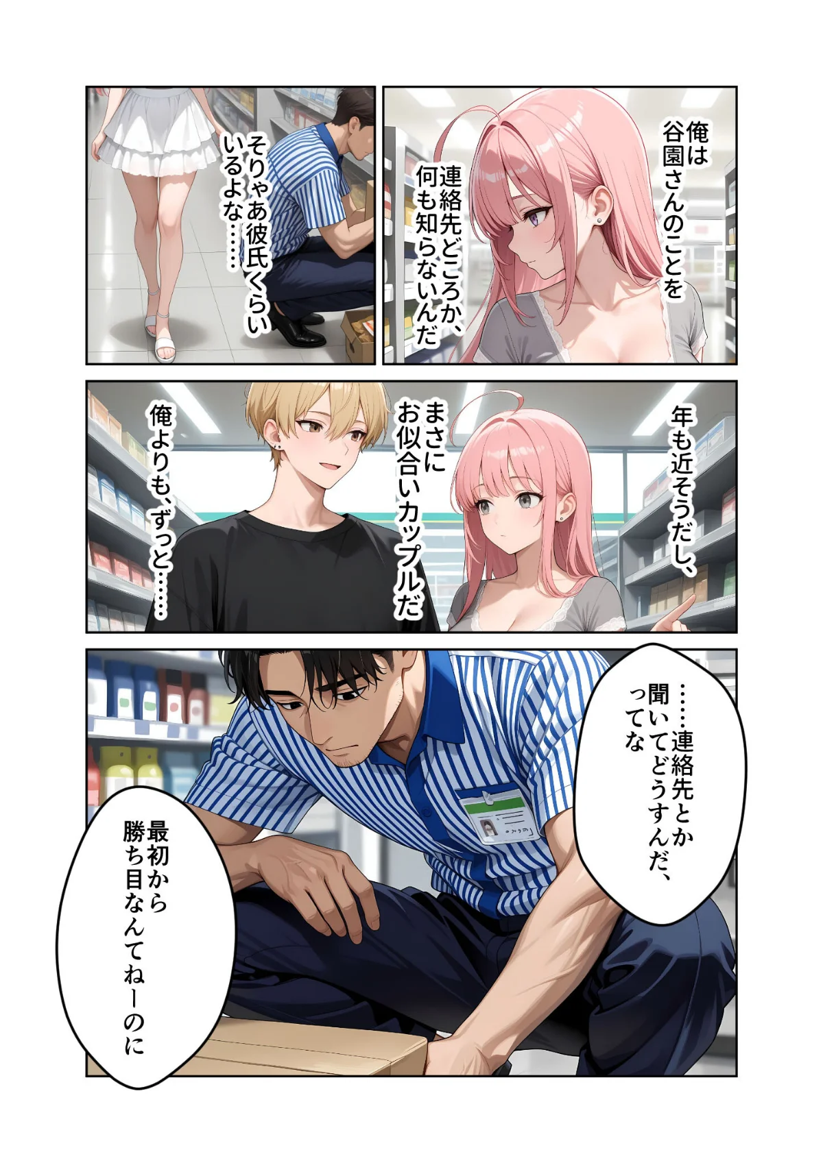 お客様はおっぱいです。 モザイク版 無料試し読み5ページ目（ラビットフット）