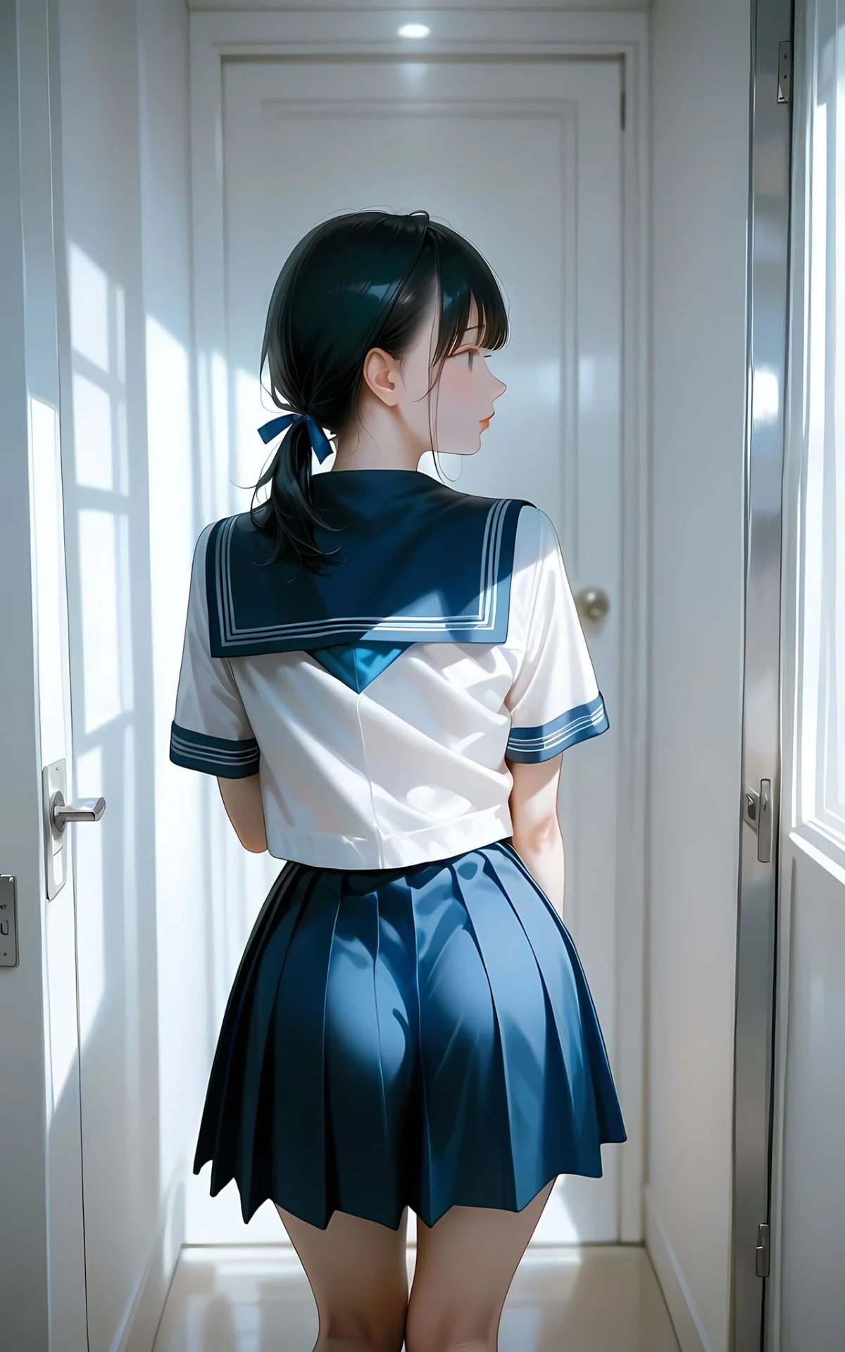 水着撮影会のはずが、いつのまにかおぢさんち〇ぽに沼る話 モザイク版 無料試し読み4ページ目（メコ神 / あいラビ）