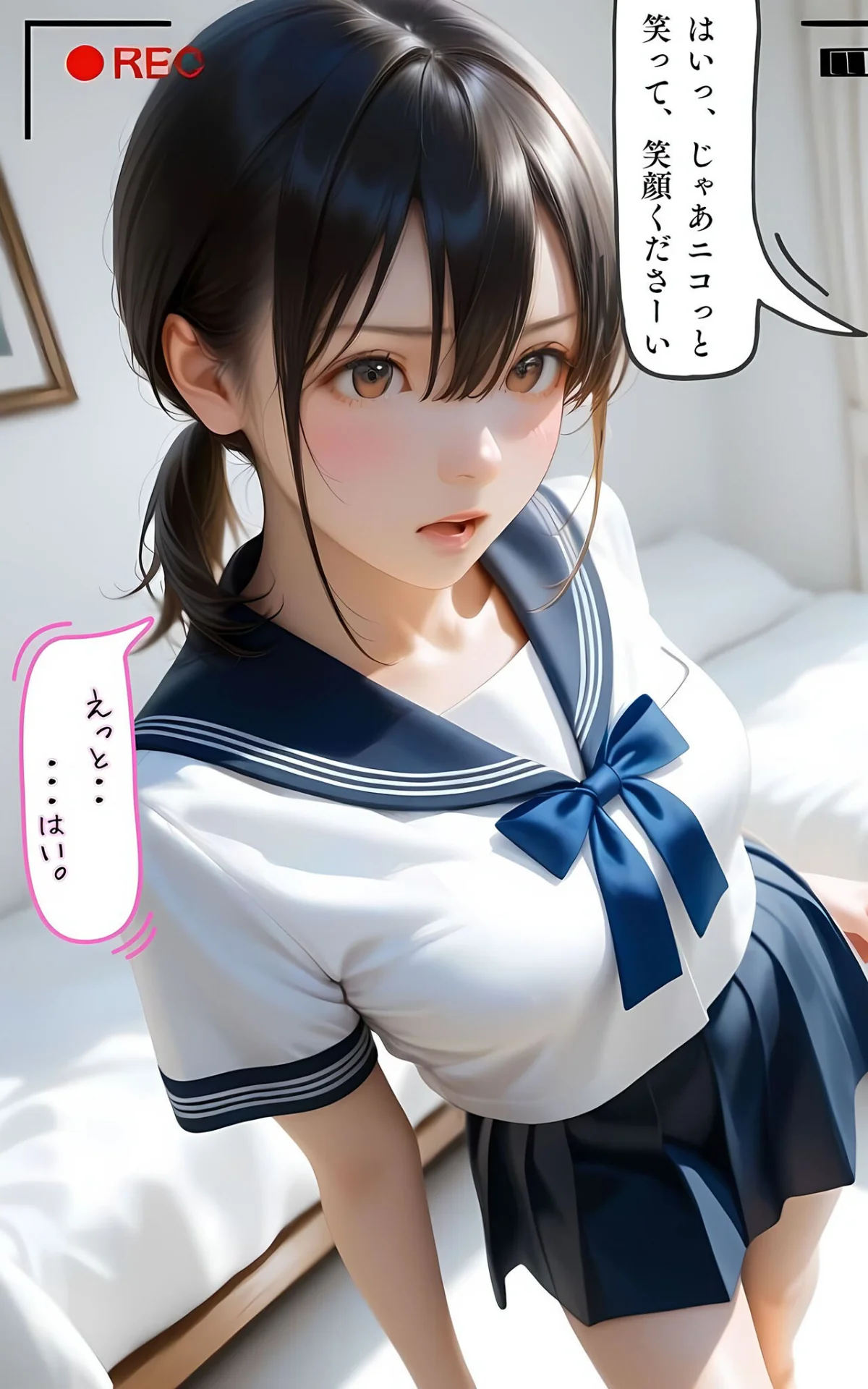 水着撮影会のはずが、いつのまにかおぢさんち〇ぽに沼る話 モザイク版 無料試し読み15ページ目（メコ神 / あいラビ）