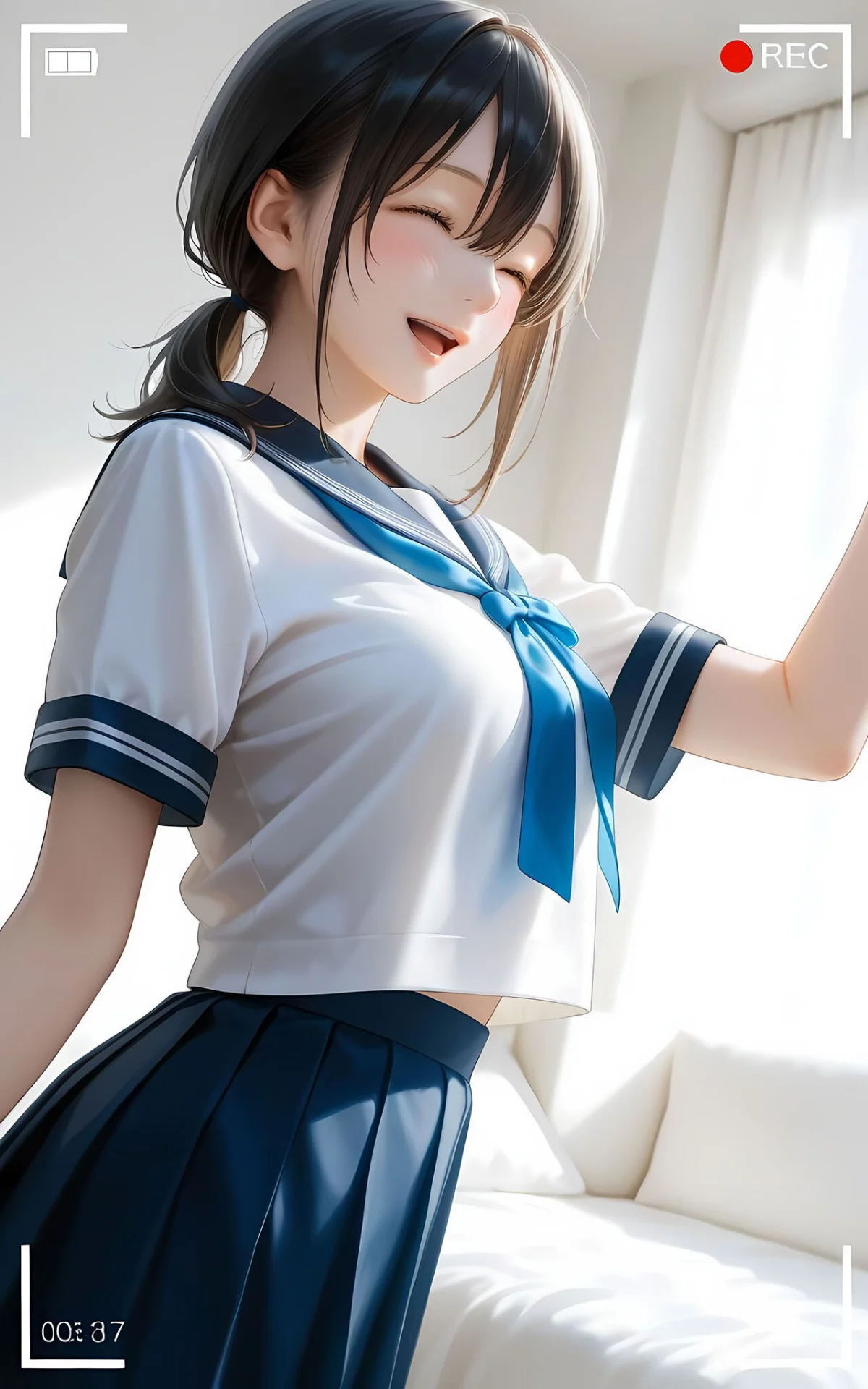 水着撮影会のはずが、いつのまにかおぢさんち〇ぽに沼る話 モザイク版 無料試し読み17ページ目（メコ神 / あいラビ）